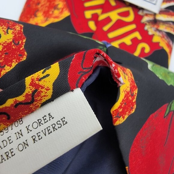 Next Exit Tie BBQ Colorful Fun Novelty Tie - Cookout Fast Food Burger Soda Fries - Picture 7 of 8